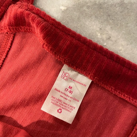 No Boundaries Size M Soft Stretchy Bodycon Pink Ribbed Velour Mini Dress Buckles - Picture 10 of 10